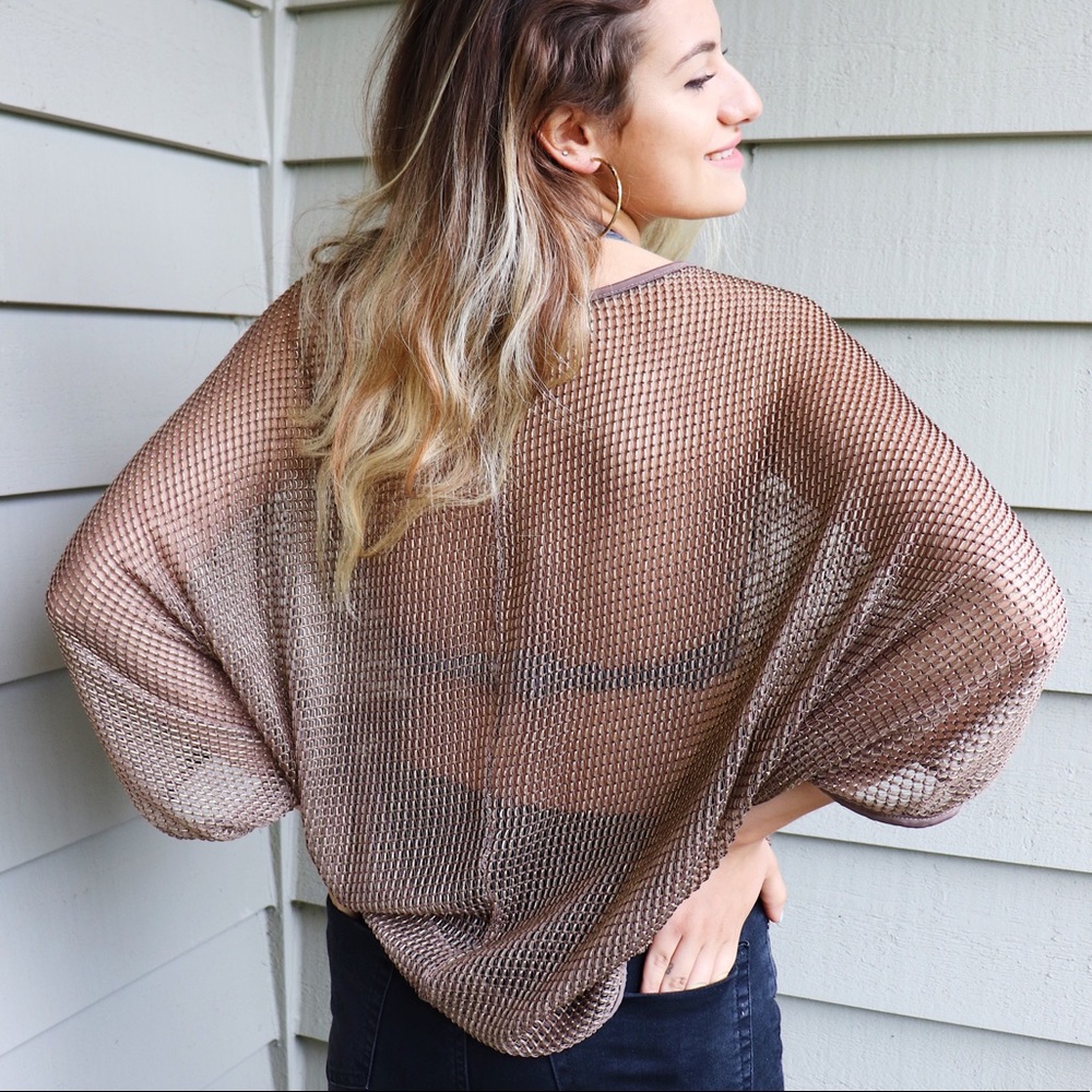 MAXI NET SHIRT - Picture 5 of 5